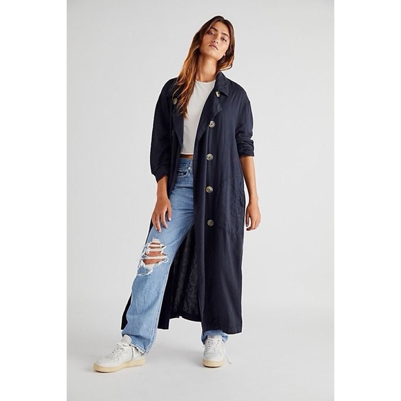 Free People Sweet Melody Trench Coat - Picture 2 of 9